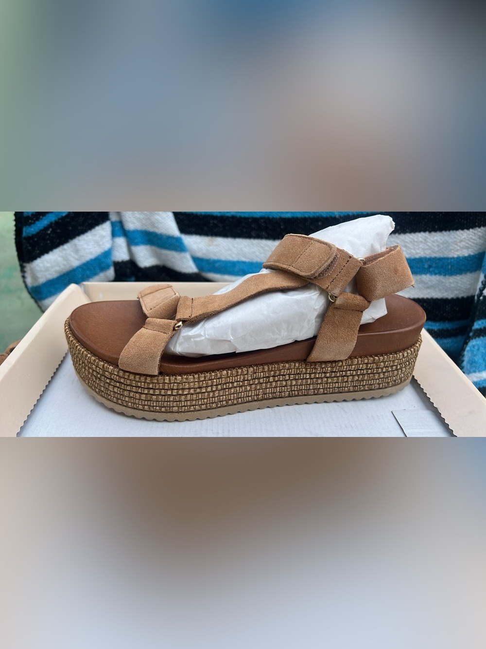 Brown Tan Platform Sandal